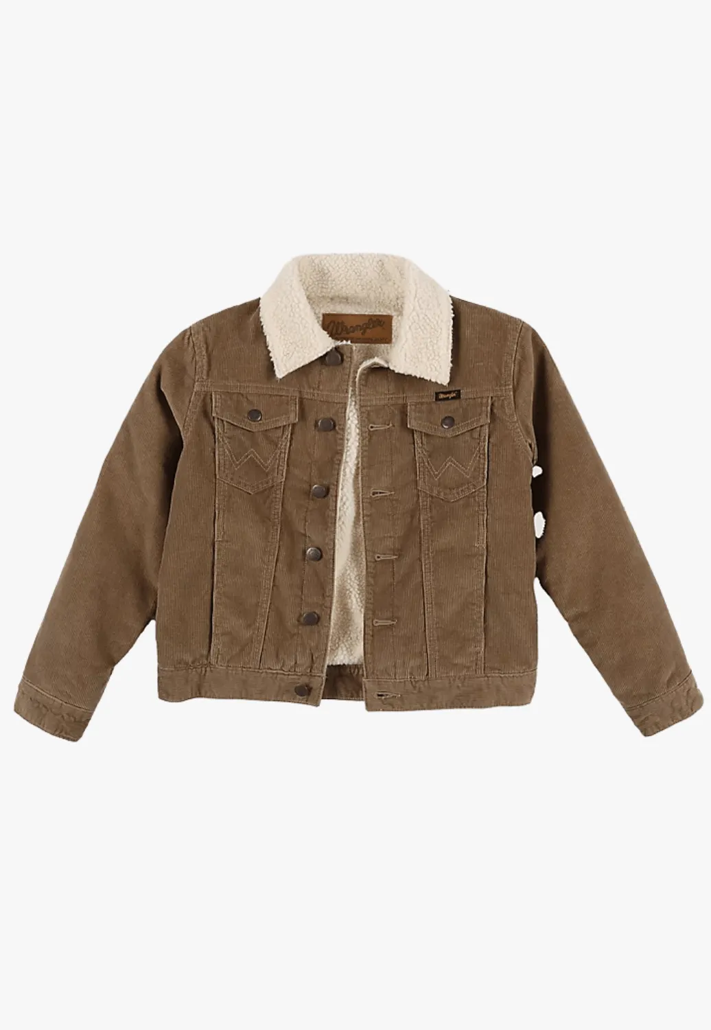 Wrangler Boys Corduroy Sherpa Lined Jacket