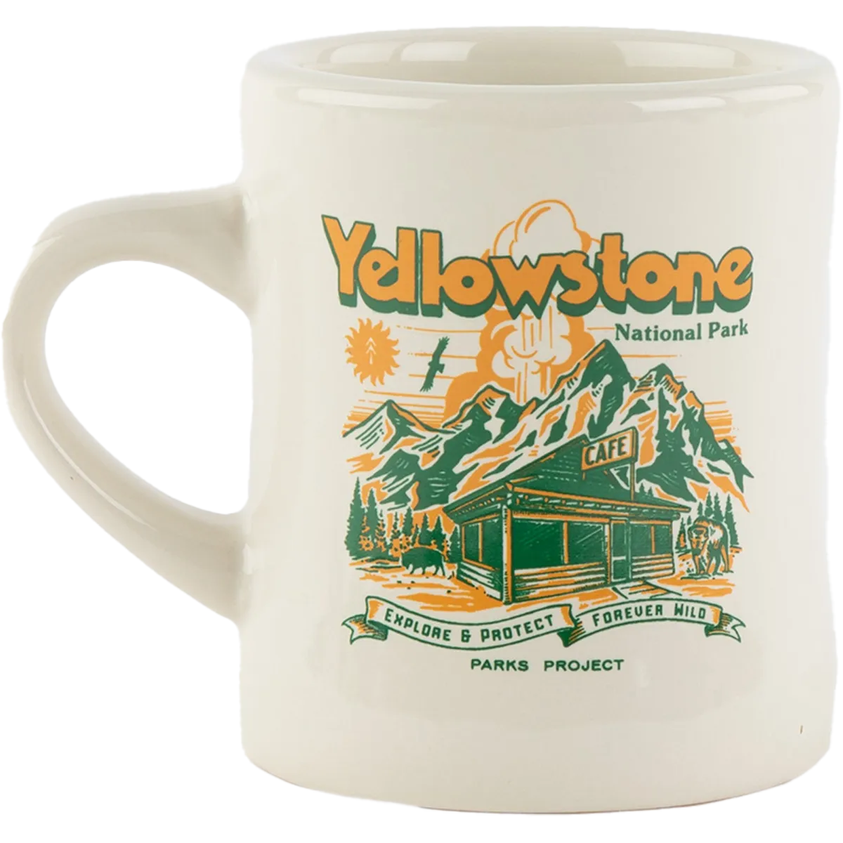 Yellowstone Road Trip Diner Mug